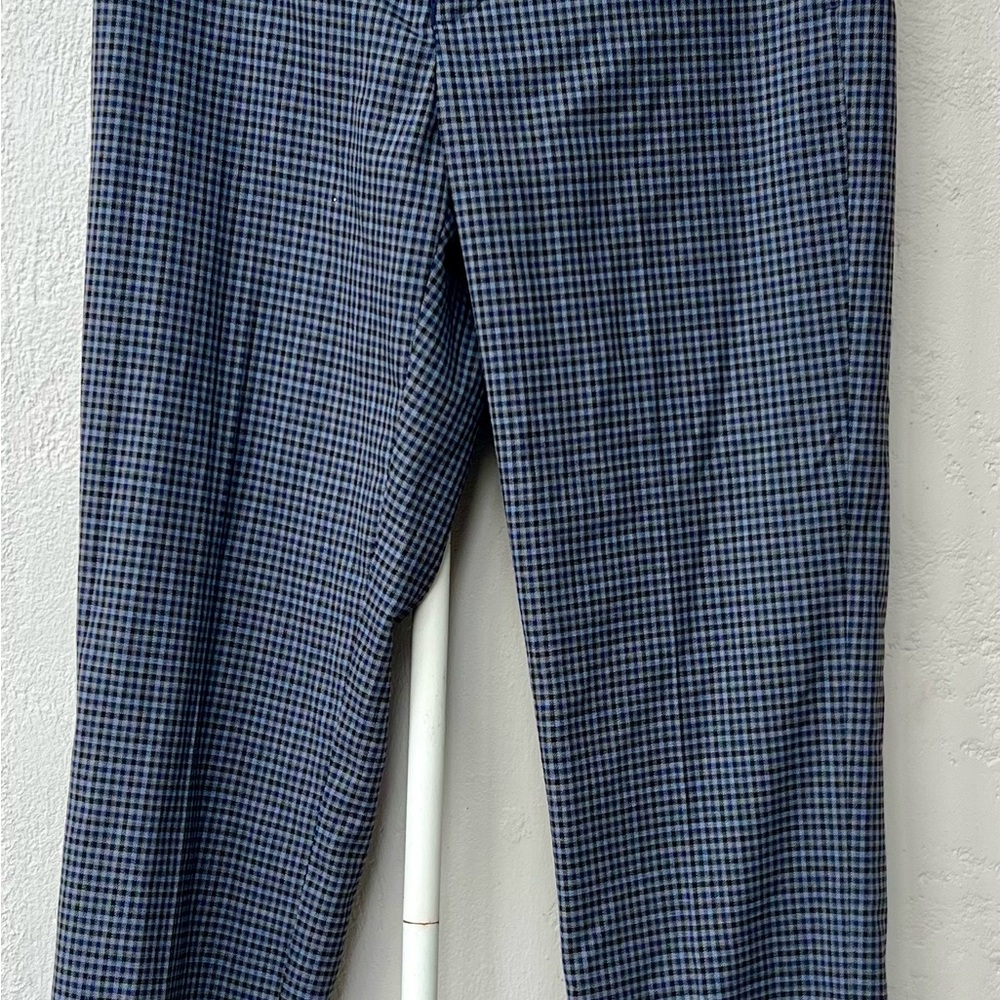 Blue and Black Checkered Pants